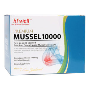 Hi Well Mussel 10000 Green Lipped Mussel Extract Oil 10000mg 200 Softgel